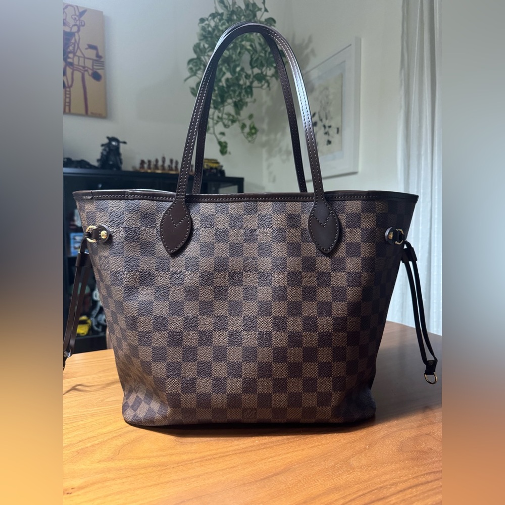 LOUIS VUITTON NEVERFULL MM Cherry Damier Ebene